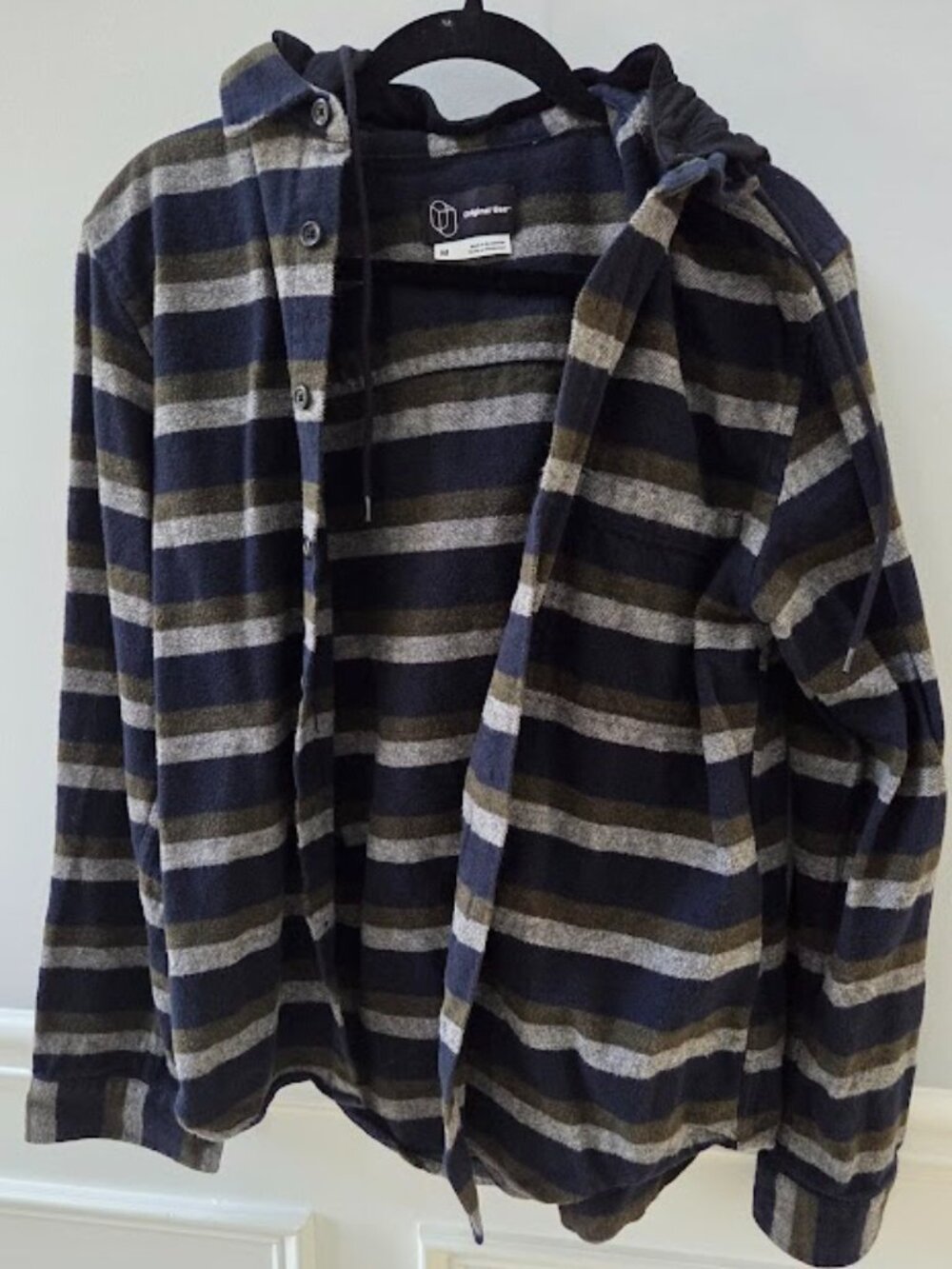 Flannel Stripe Hoodie